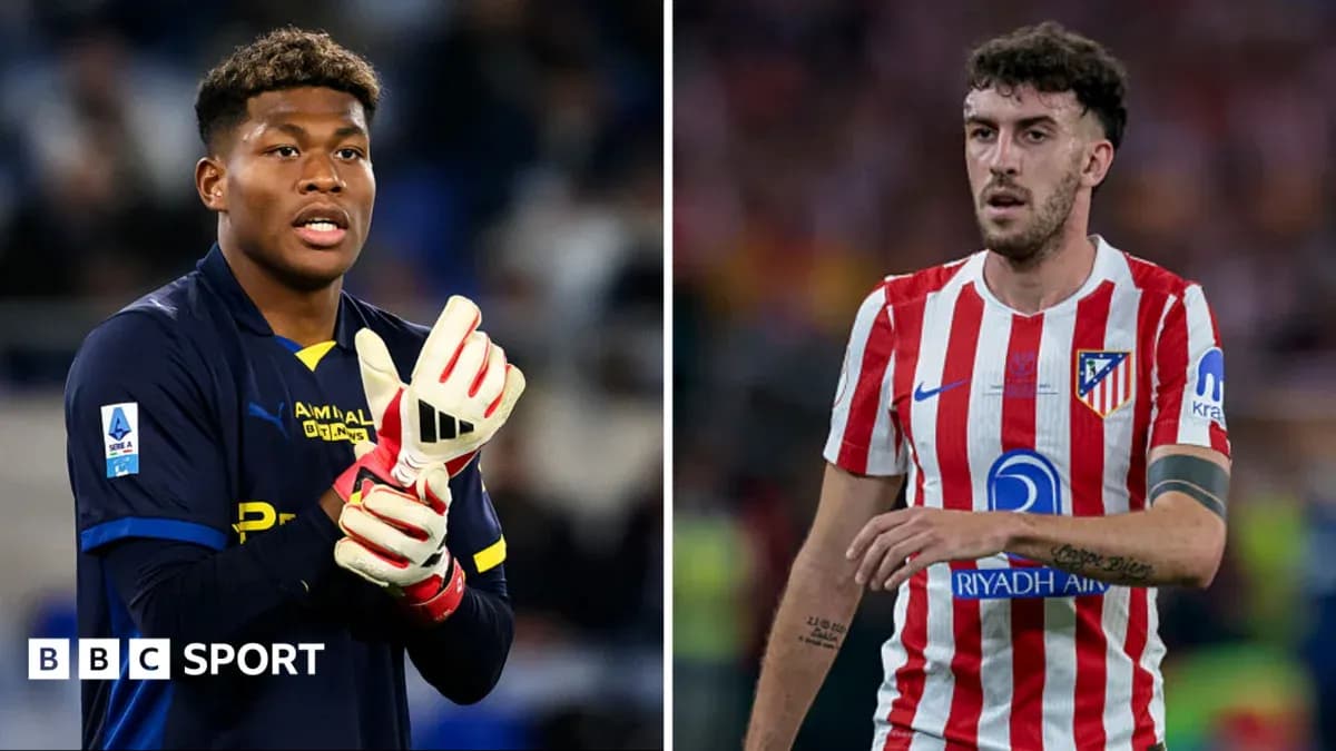 Goalkeeper and player from opposing teams on field Goalkeeper and player from opposing teams on field