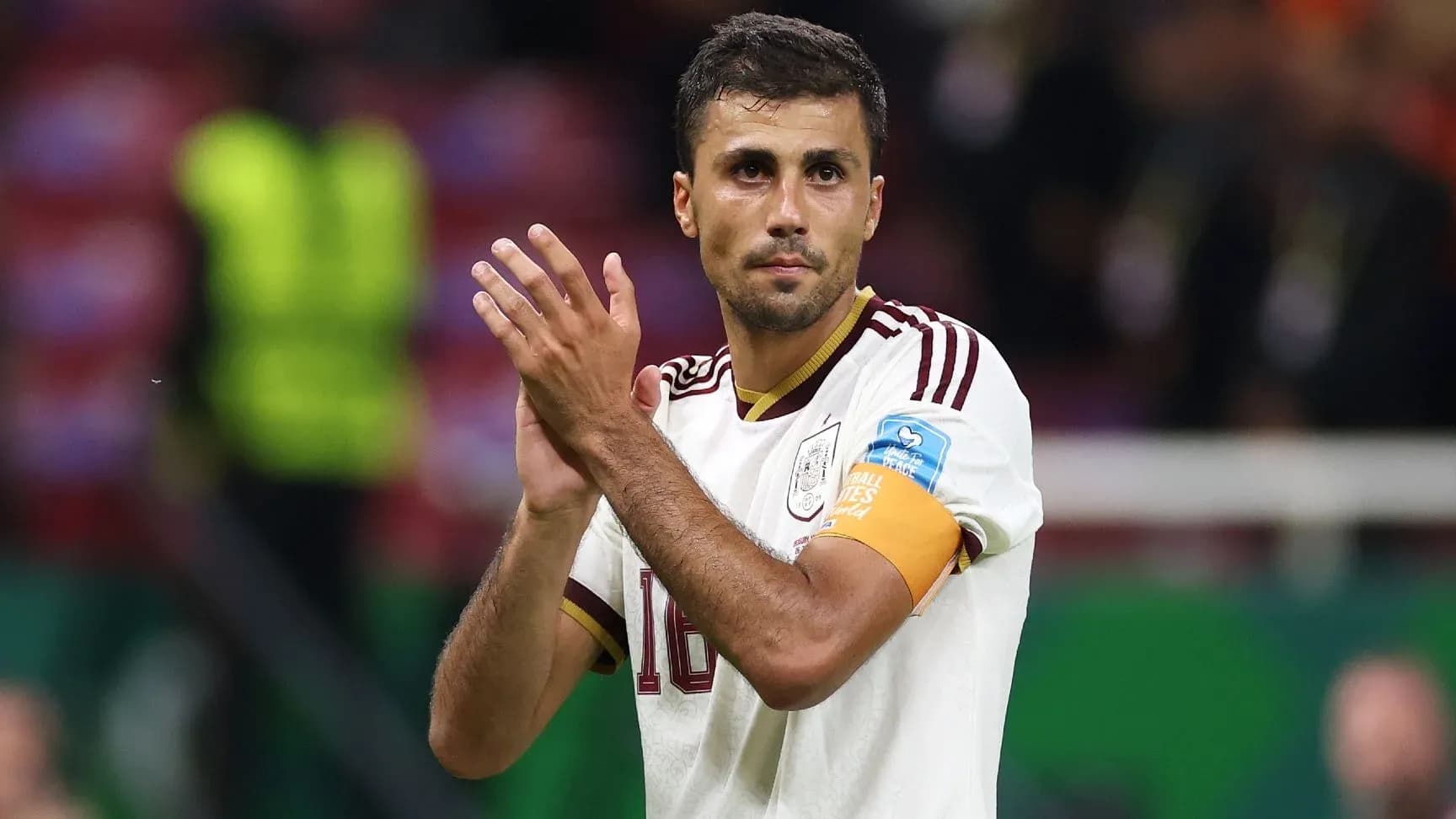 Player applauding fans after a match Player applauding fans after a match
