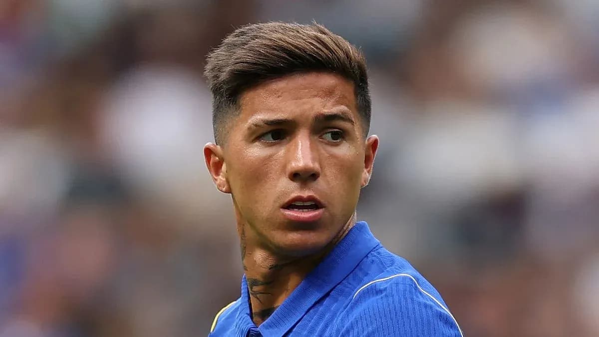Player wearing blue kit during match action Player wearing blue kit during match action