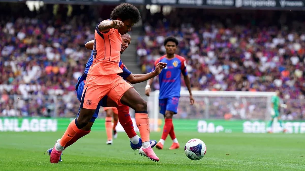 Player tackling opponent during football match Player tackling opponent during football match