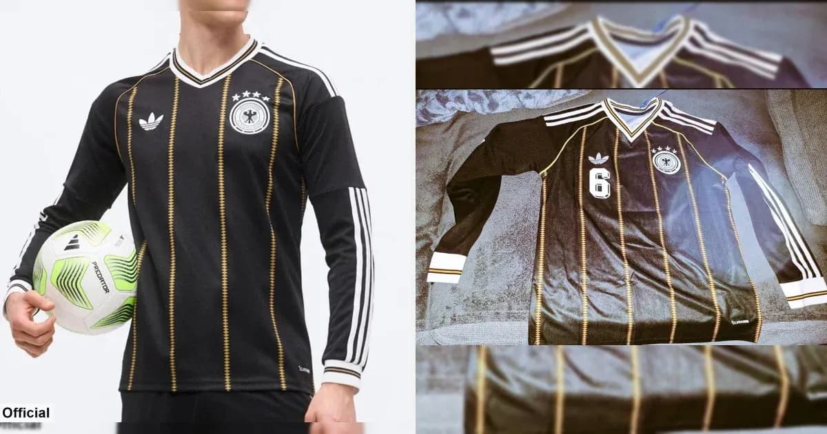 Black Germany football jersey with player number 6 Black Germany football jersey with player number 6