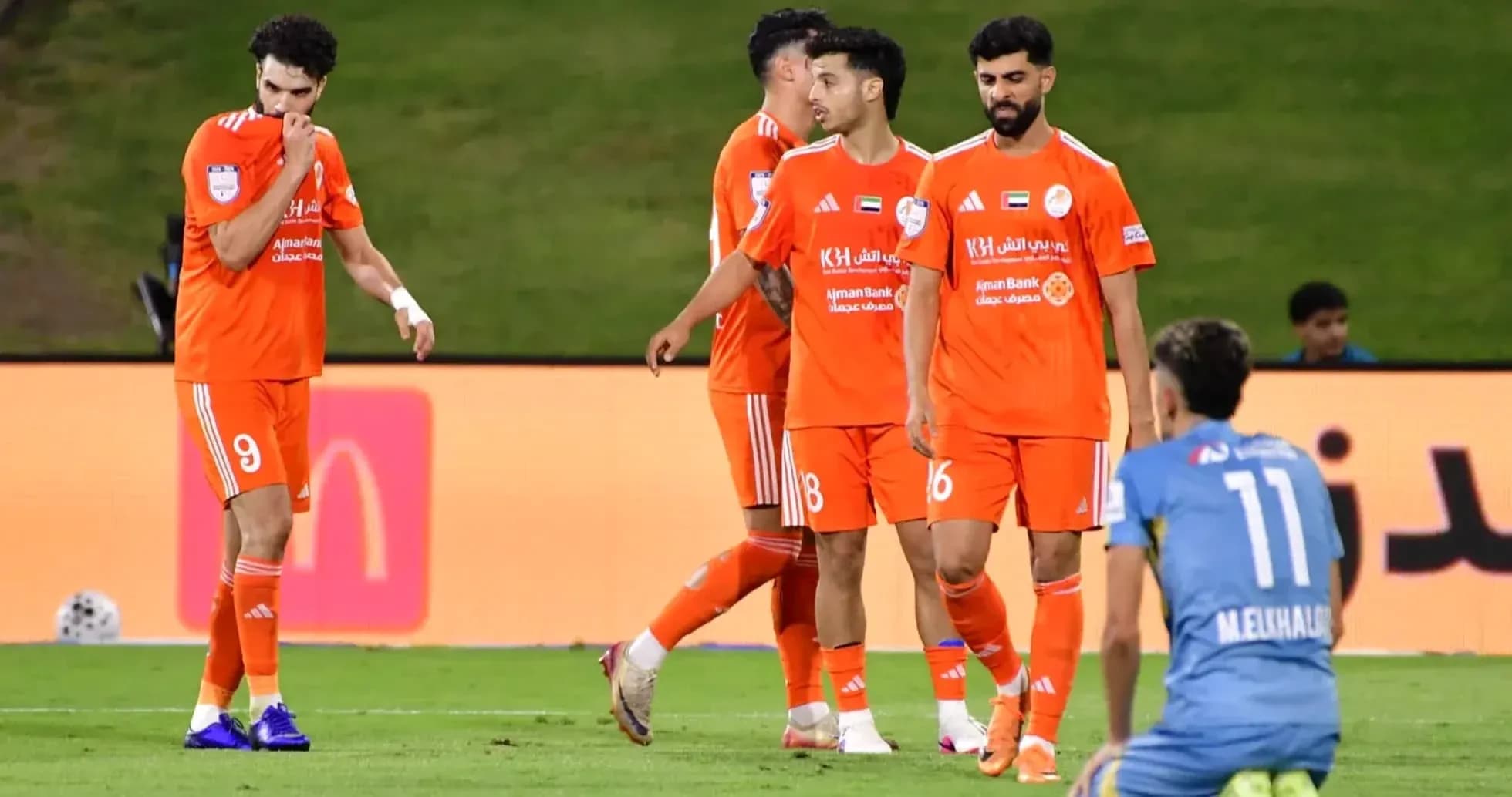 Dibba Al Fujairah U23 players celebrating a goal Dibba Al Fujairah U23 players celebrating a goal