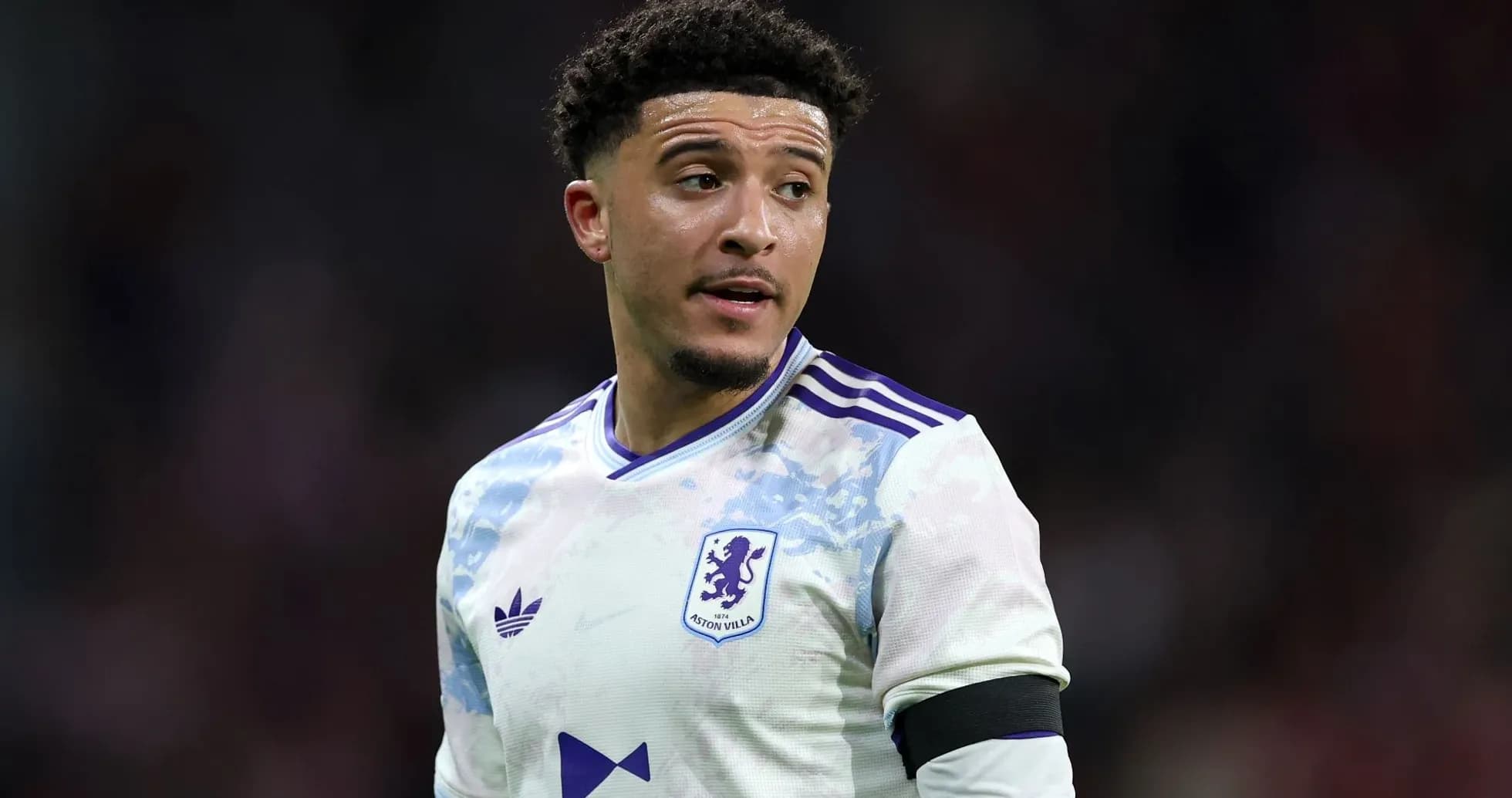 Player in Aston Villa kit during match Player in Aston Villa kit during match