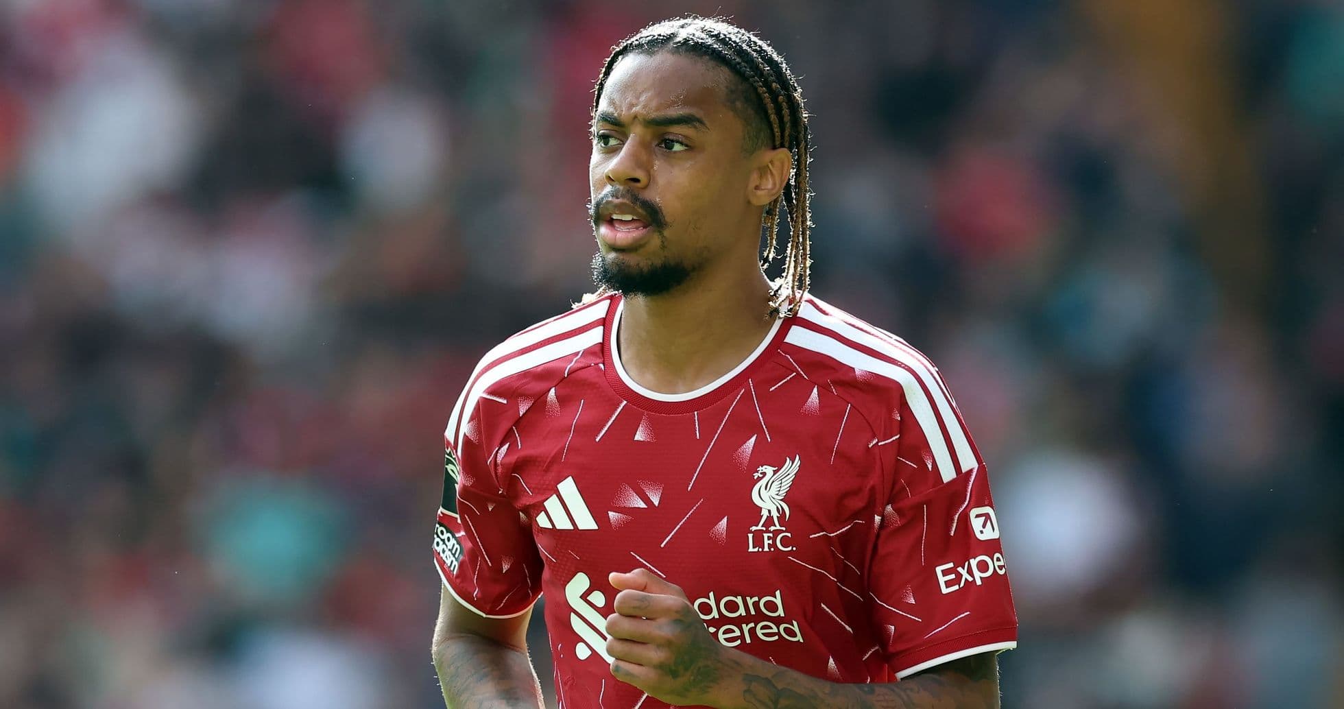 Liverpool player on the pitch during match Liverpool player on the pitch during match