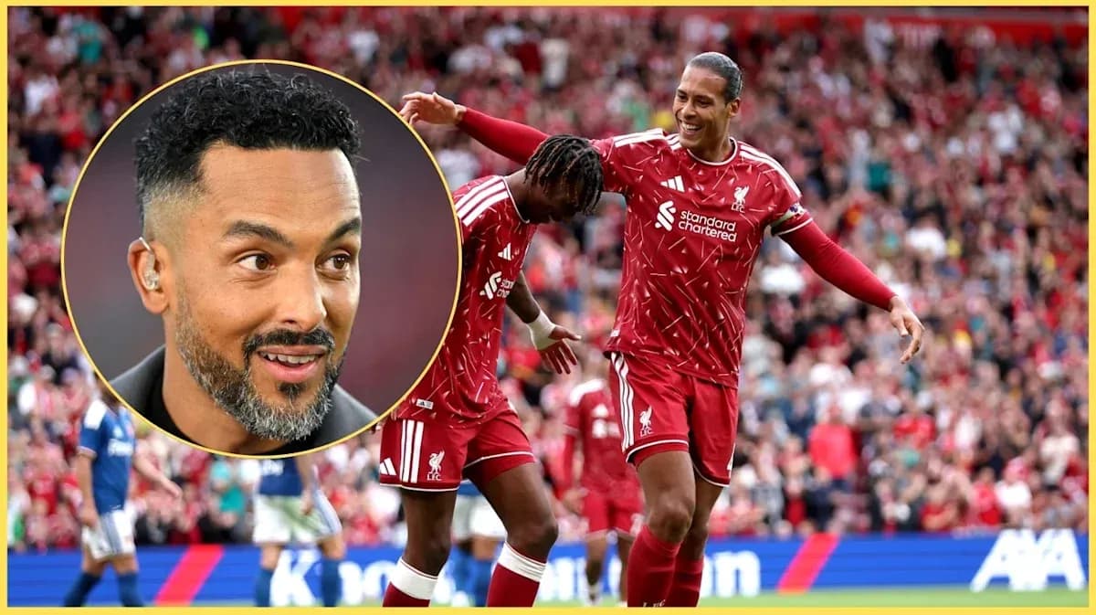 Liverpool players celebrating a goal during match Liverpool players celebrating a goal during match