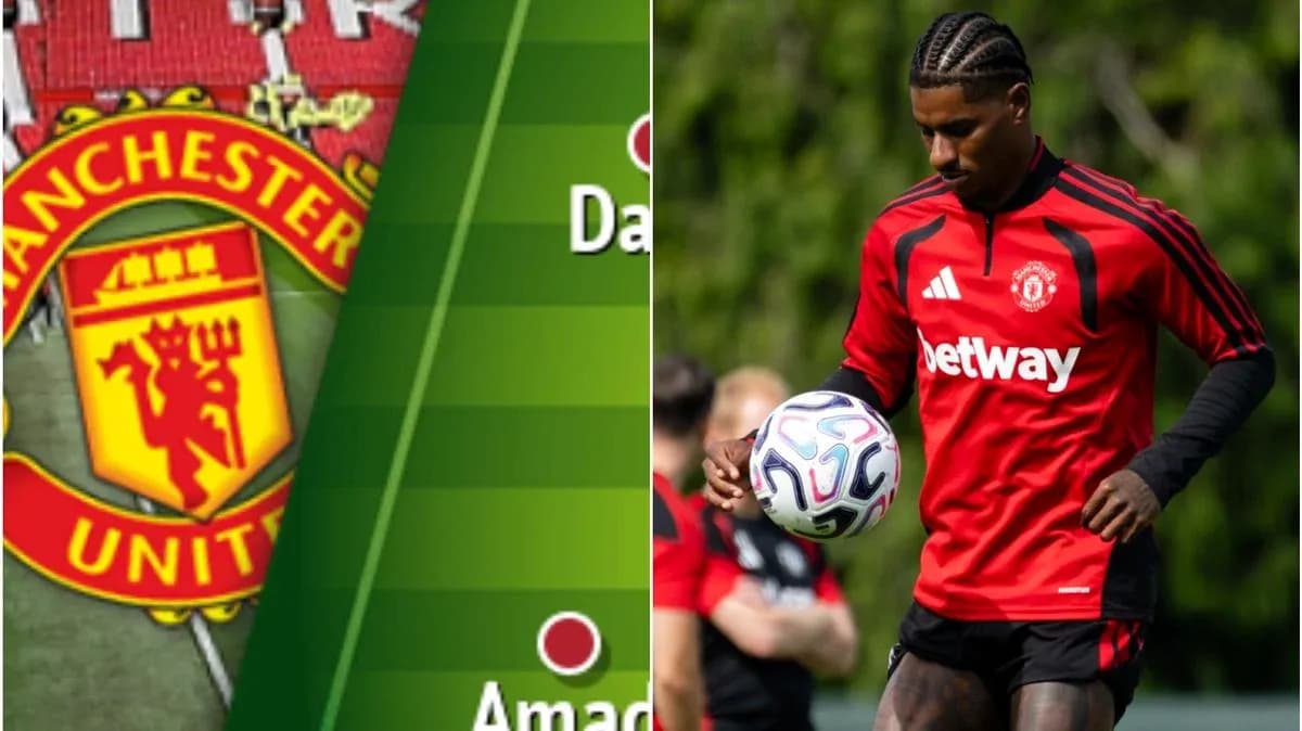 Manchester United logo with player training ball Manchester United logo with player training ball