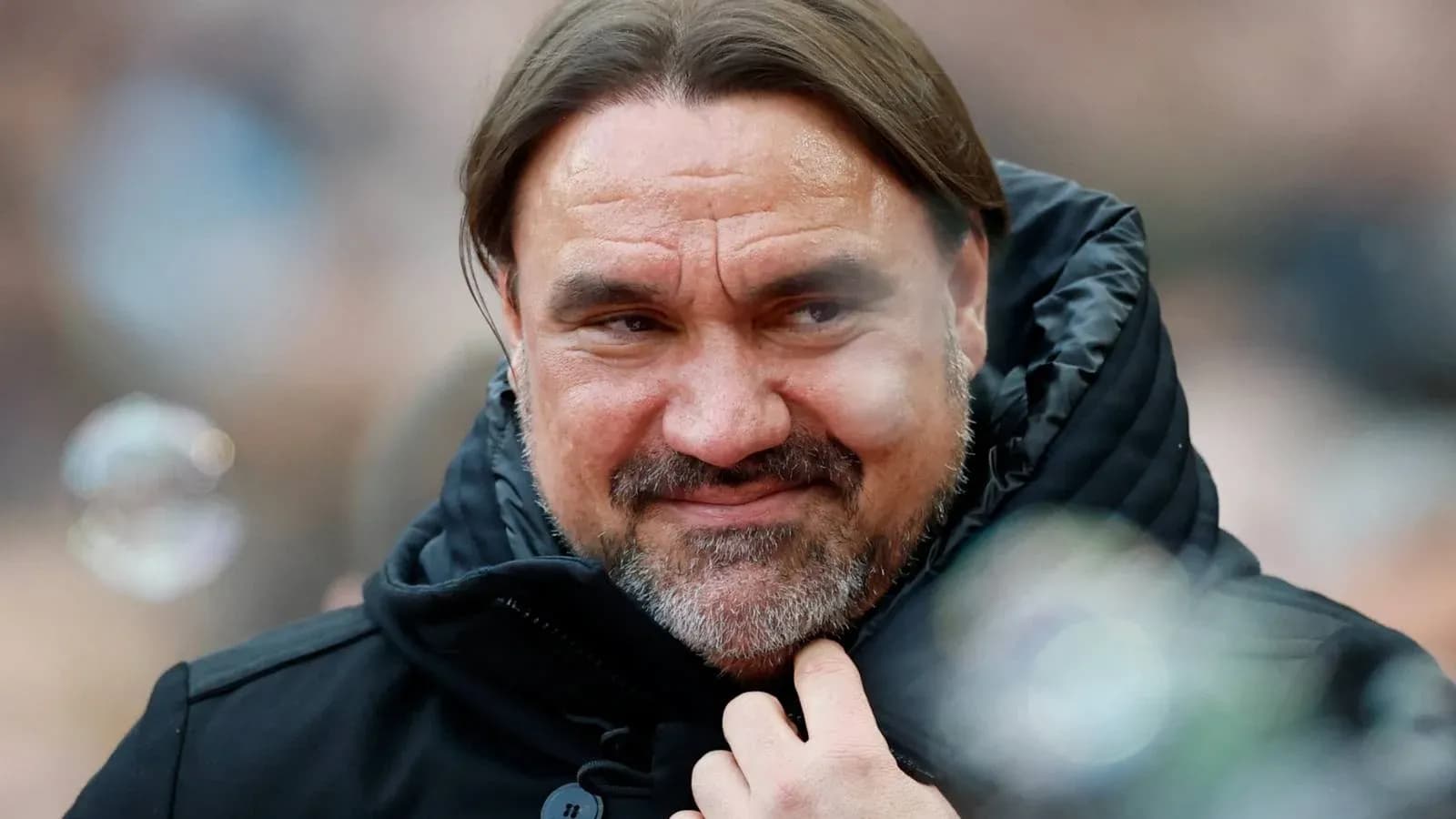 Man with long hair and beard wearing black jacket Man with long hair and beard wearing black jacket