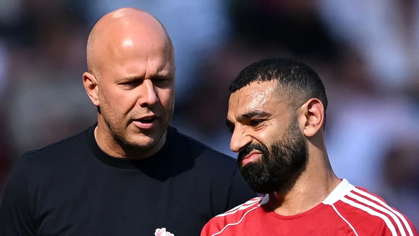 Two men talking during a sports event Two men talking during a sports event
