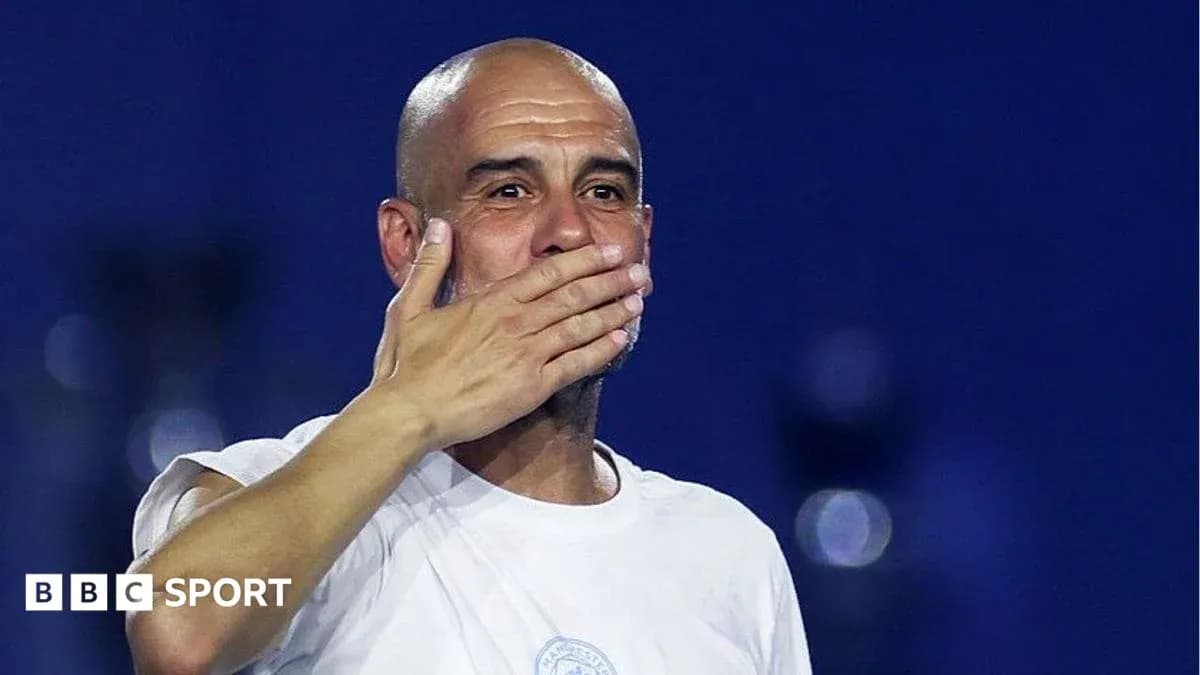 Manager gesturing during a match celebration Manager gesturing during a match celebration