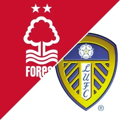 Nottingham Forest and Leeds United club logos Nottingham Forest and Leeds United club logos