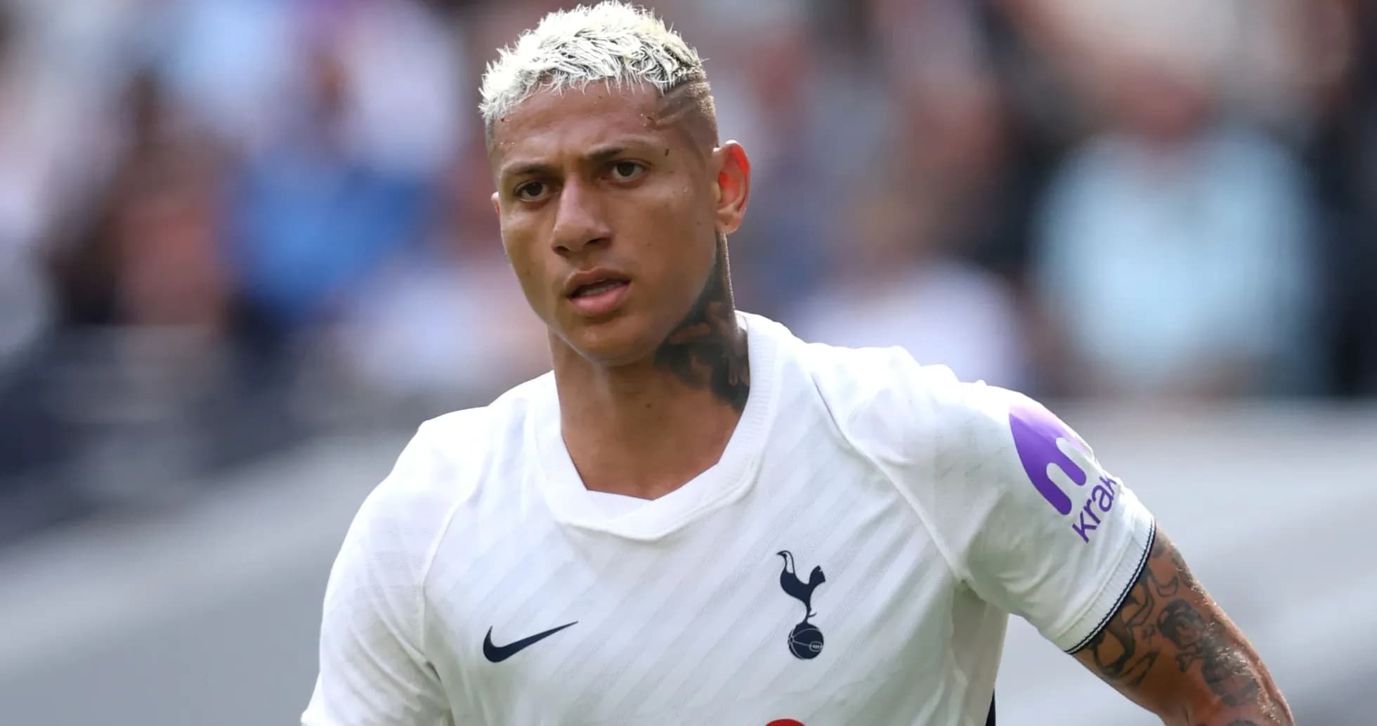Player in Tottenham kit during match action Player in Tottenham kit during match action