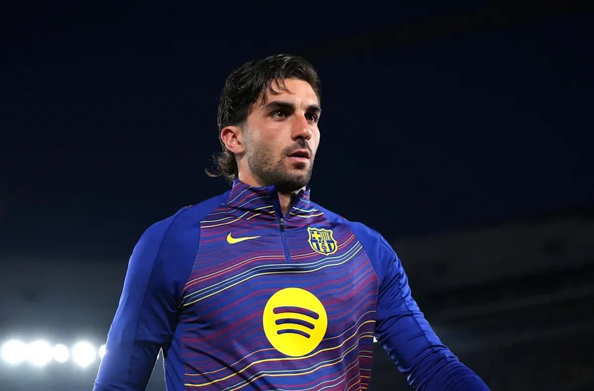 Player in Barcelona training kit on the field Player in Barcelona training kit on the field