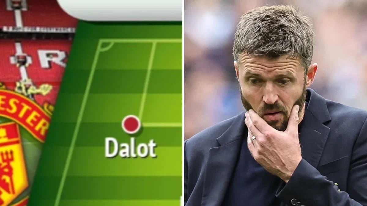 Tactical board showing Dalot's position and coach's concern Tactical board showing Dalot's position and coach's concern