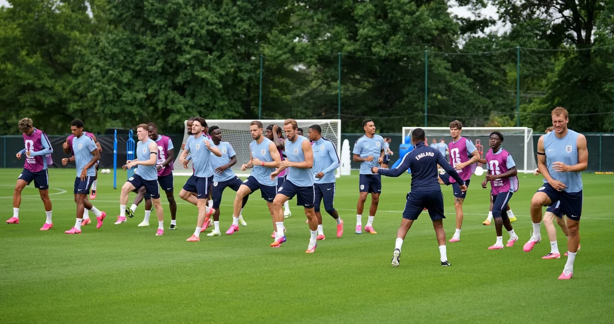 England team training session before World Cup match England team training session before World Cup match