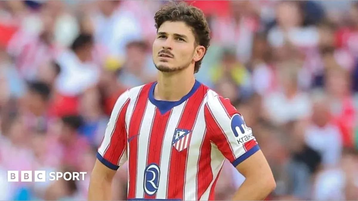 Atletico Madrid player during match on field Atletico Madrid player during match on field