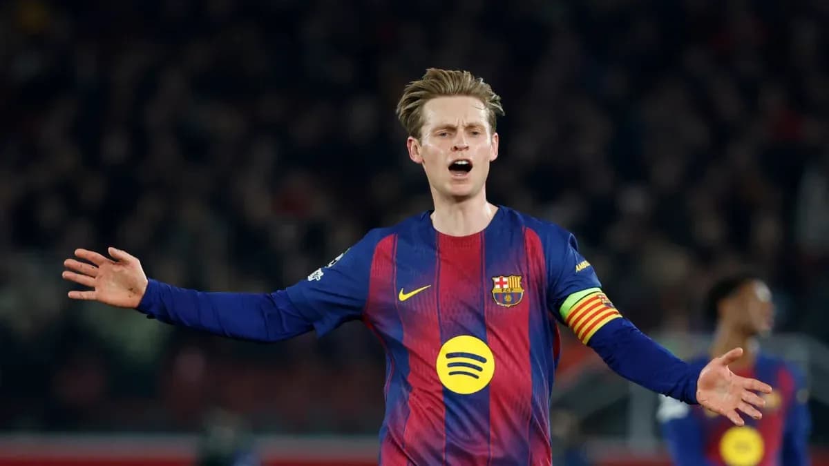 Barcelona player gesturing during a match Barcelona player gesturing during a match
