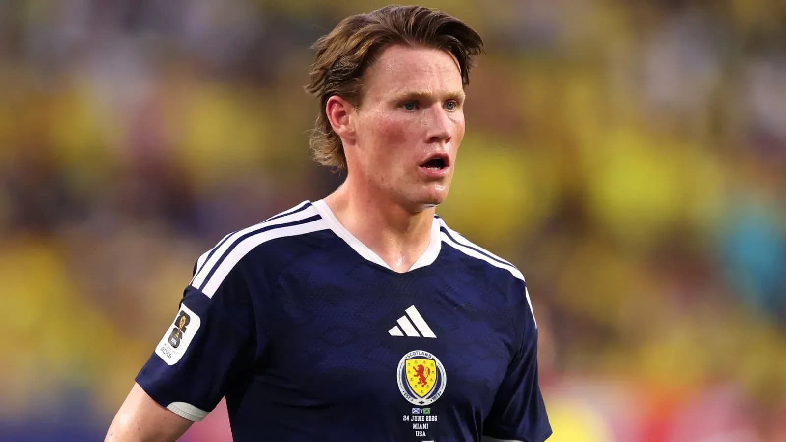 Scottish player during a football match Scottish player during a football match