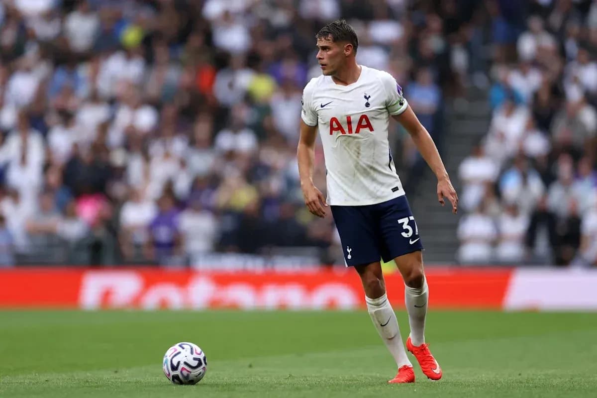 Tottenham player on the field during match Tottenham player on the field during match