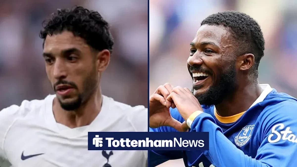 Two football players from Tottenham and Everton Two football players from Tottenham and Everton