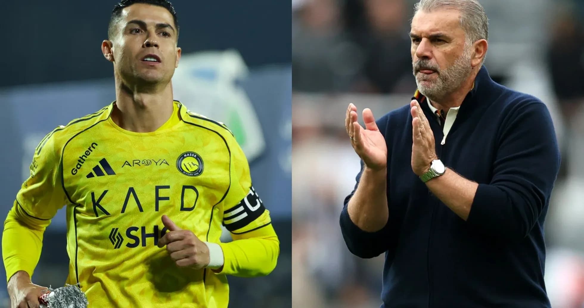 Cristiano Ronaldo and coach during match action Cristiano Ronaldo and coach during match action