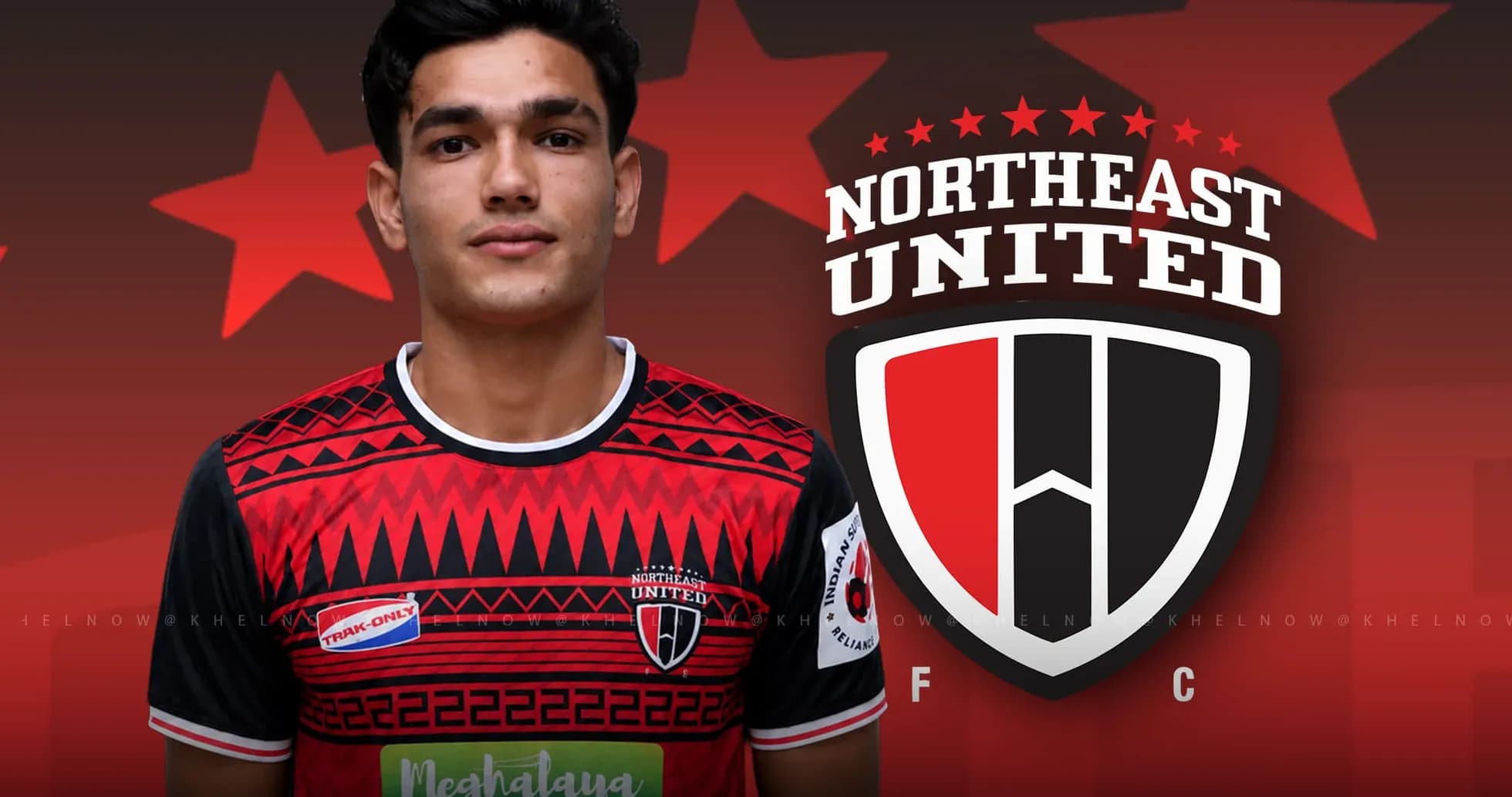 Player in Northeast United FC jersey with logo Player in Northeast United FC jersey with logo