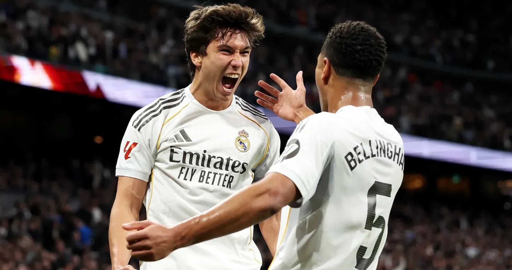 Real Madrid players celebrating a goal Real Madrid players celebrating a goal