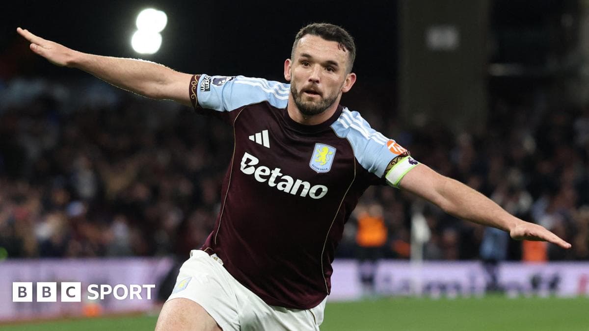 Aston Villa player celebrating a goal during match Aston Villa player celebrating a goal during match