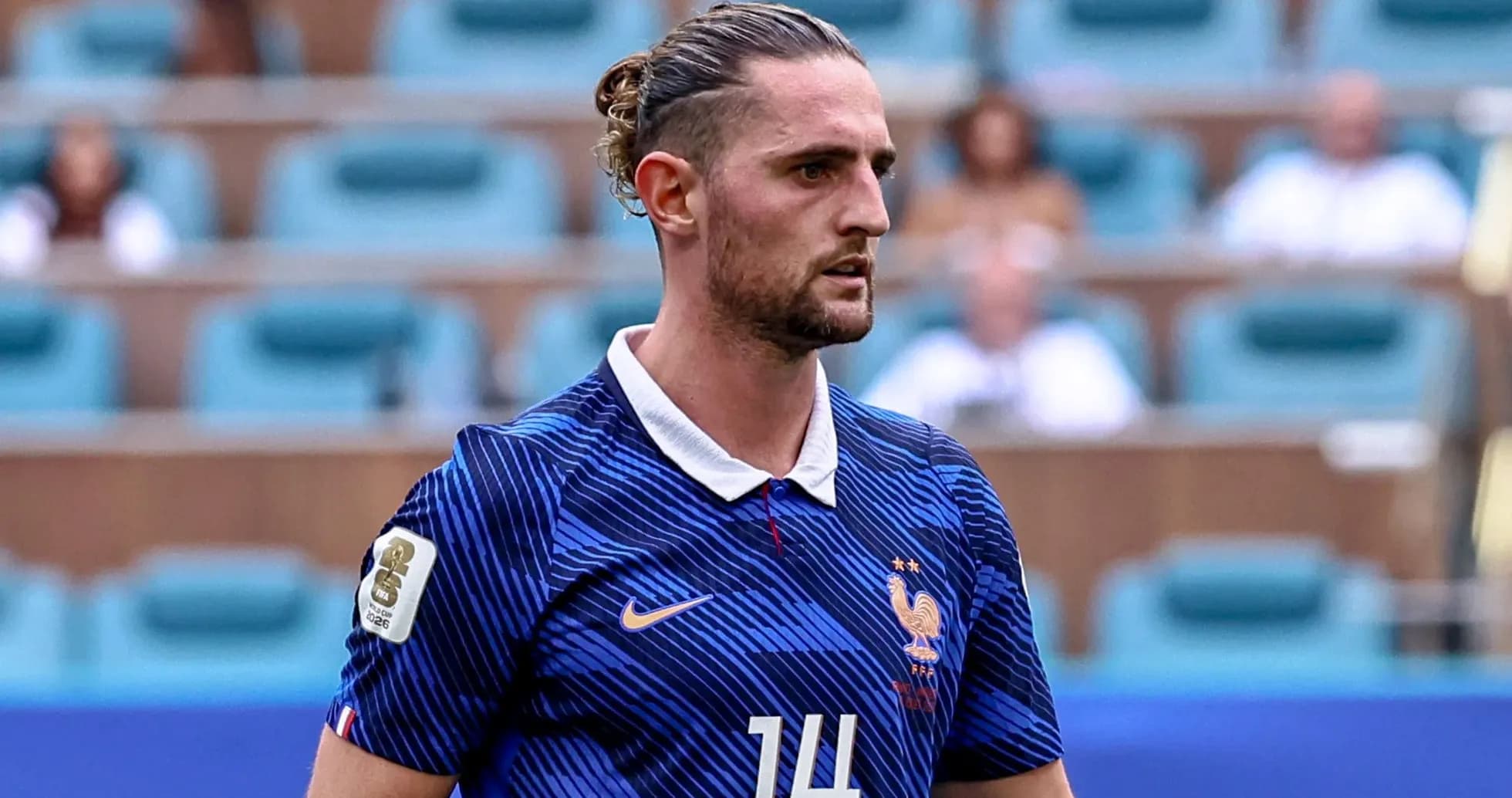 Player wearing France kit during a match Player wearing France kit during a match