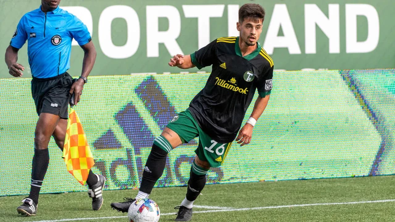 Player from Portland Timbers II during match Player from Portland Timbers II during match