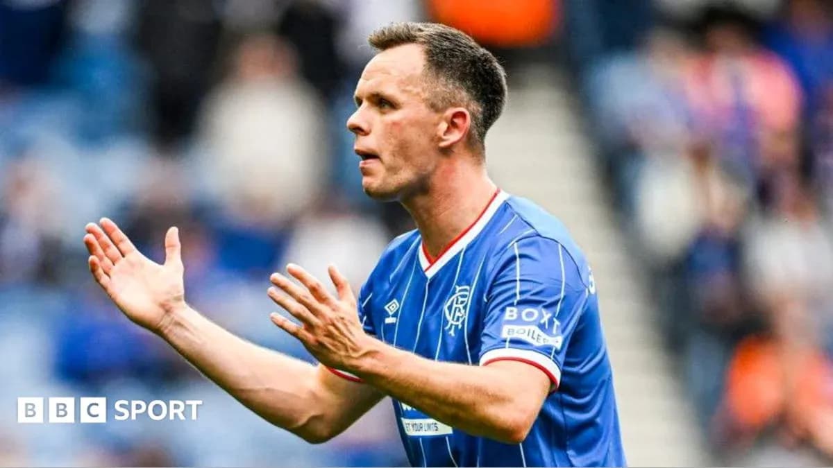 Player gesturing during match in blue team kit Player gesturing during match in blue team kit