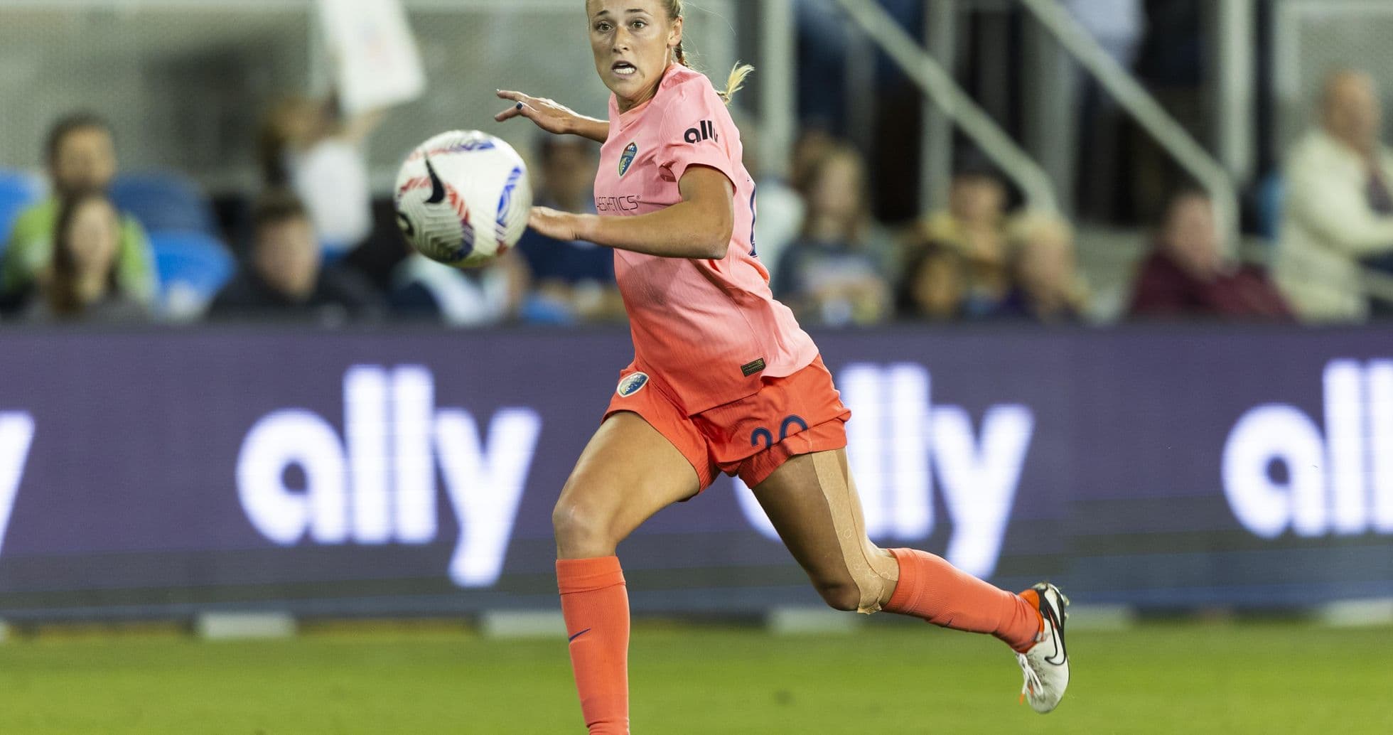 Player dribbling the ball during match Player dribbling the ball during match