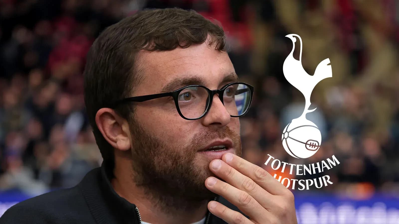 Man with glasses deep in thought at match Man with glasses deep in thought at match