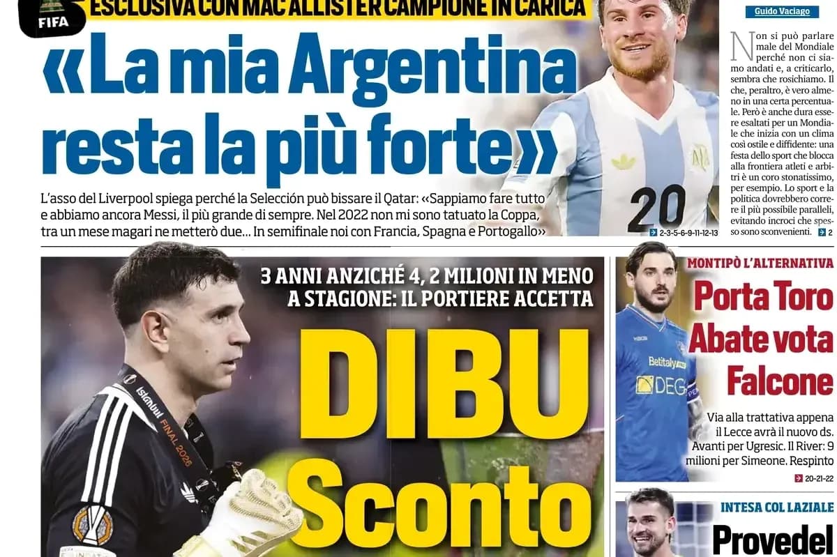 Football news headline featuring Argentine players and discussions Football news headline featuring Argentine players and discussions