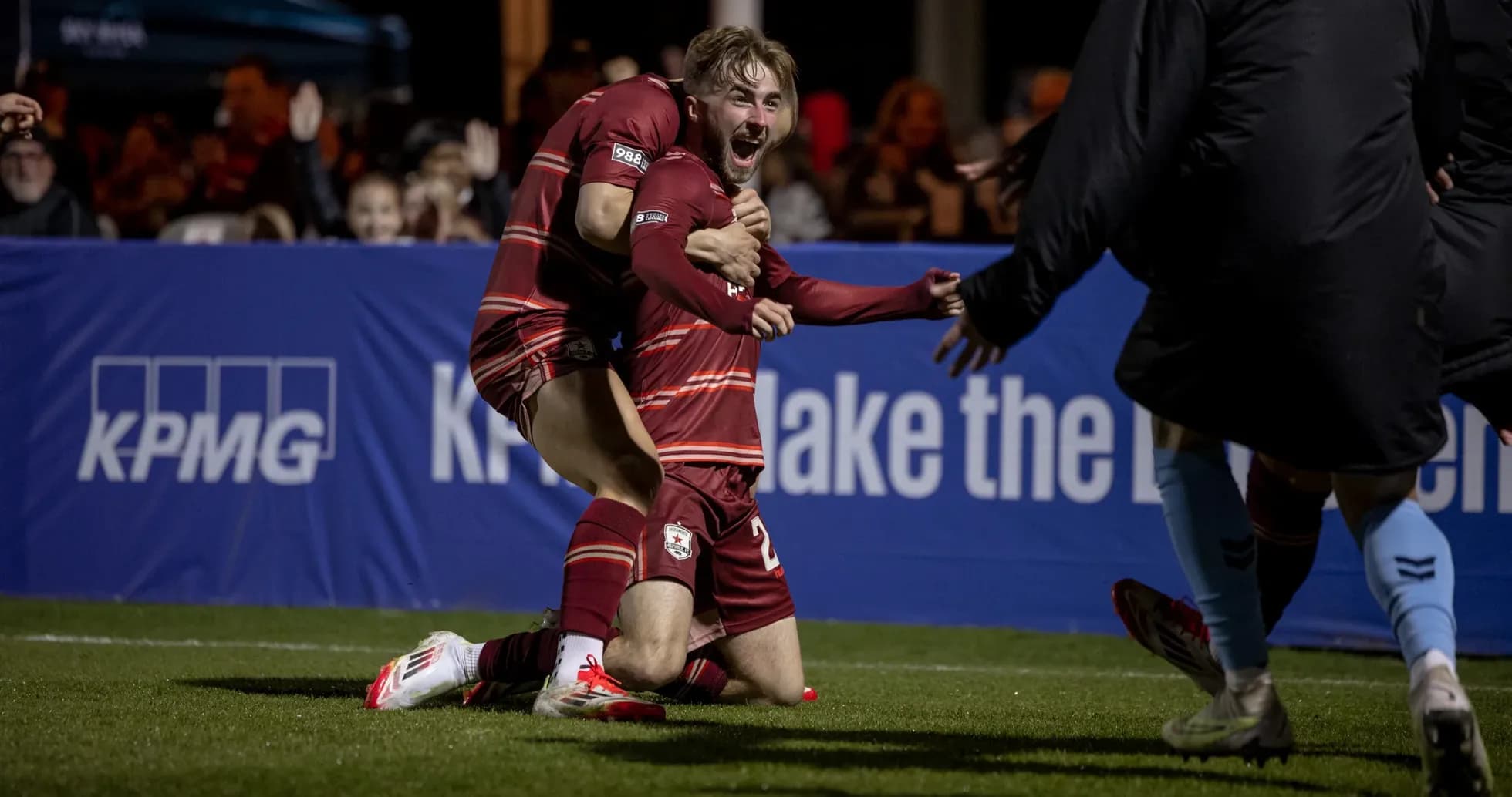 Players celebrating goal during Sacramento Republic match Players celebrating goal during Sacramento Republic match