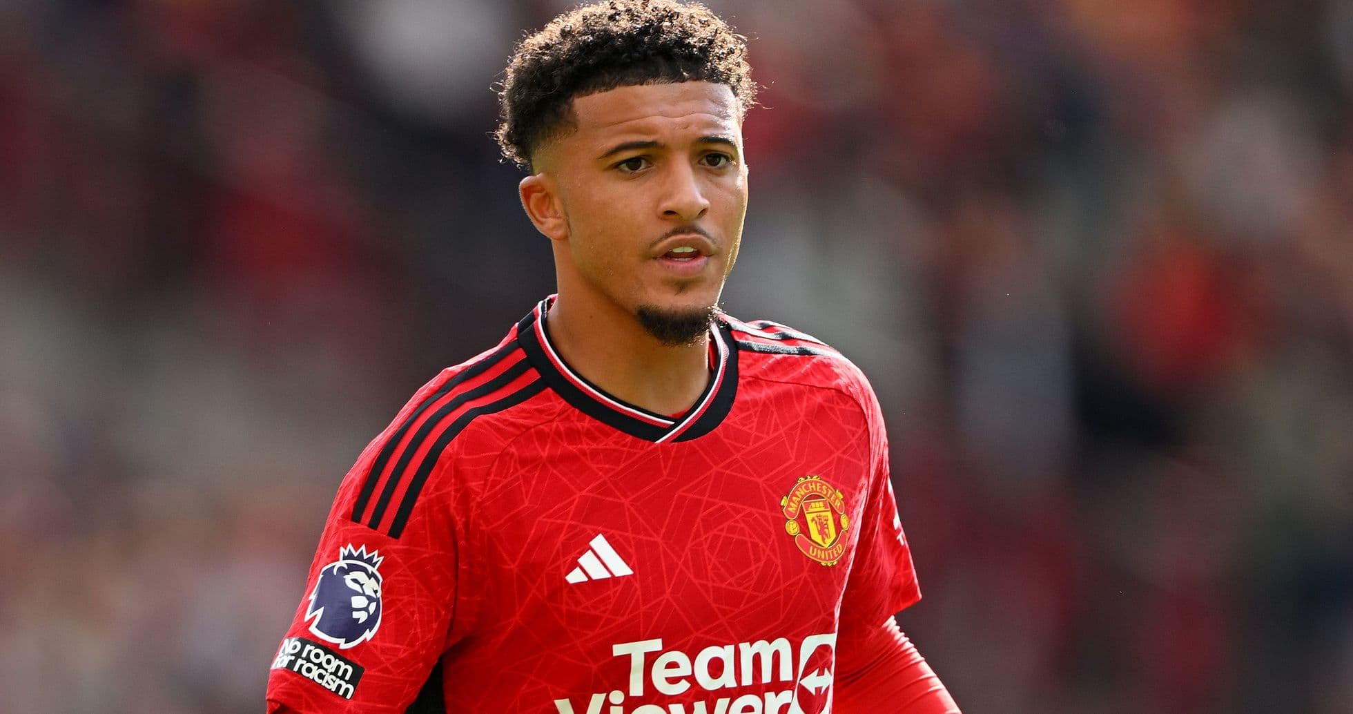Player in Manchester United kit during match Player in Manchester United kit during match