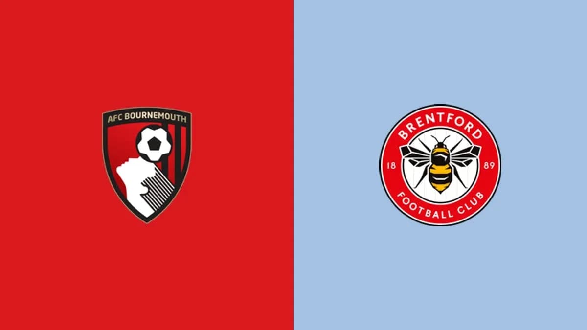 Logos of AFC Bournemouth and Brentford FC Logos of AFC Bournemouth and Brentford FC