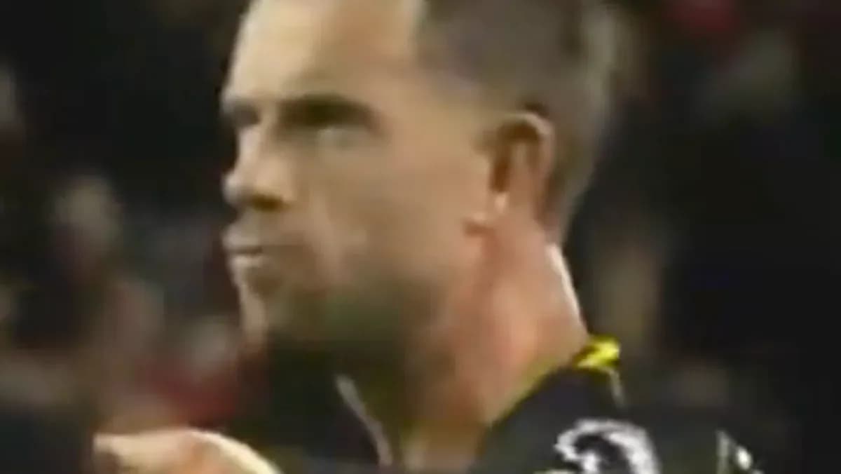 Player making a gesture during a match Player making a gesture during a match
