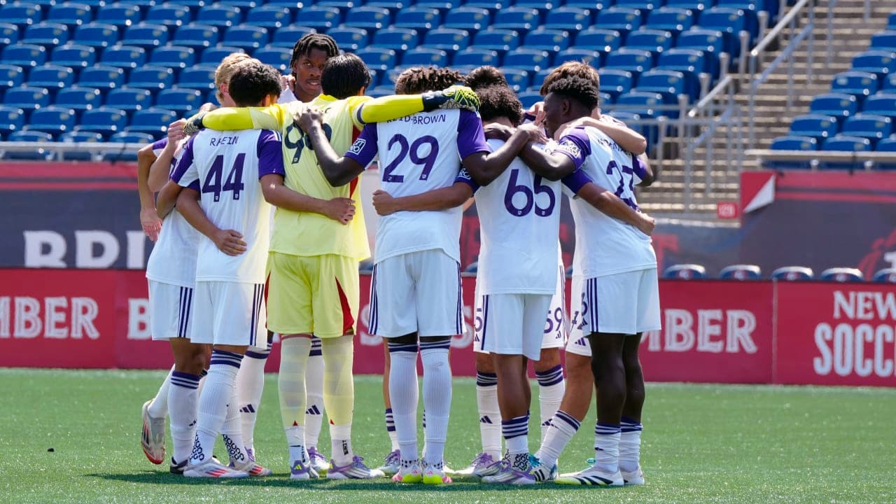 Orlando City II players in huddle before match Orlando City II players in huddle before match