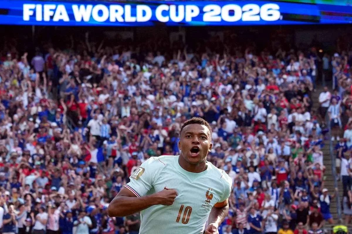 Player celebrating a goal during FIFA World Cup 2026 Player celebrating a goal during FIFA World Cup 2026