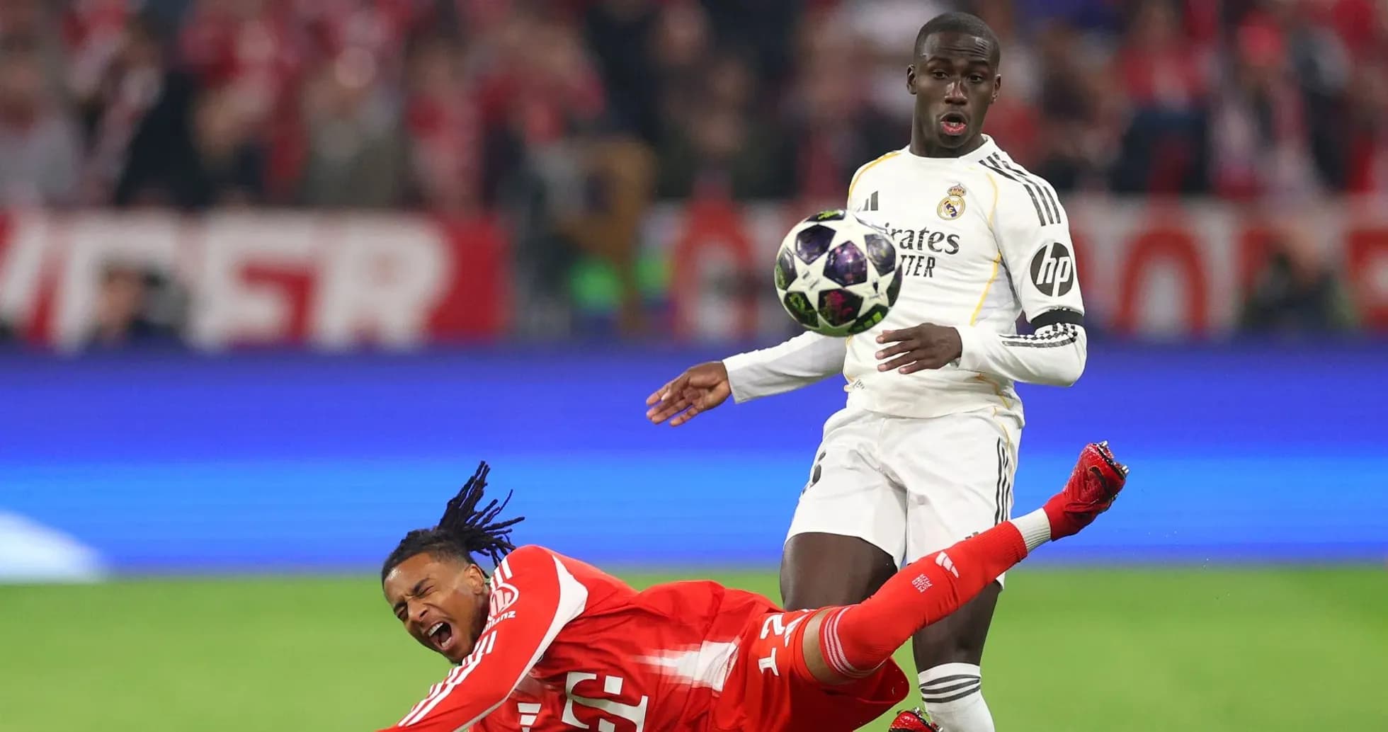 Player falling while opponent controls the ball Player falling while opponent controls the ball