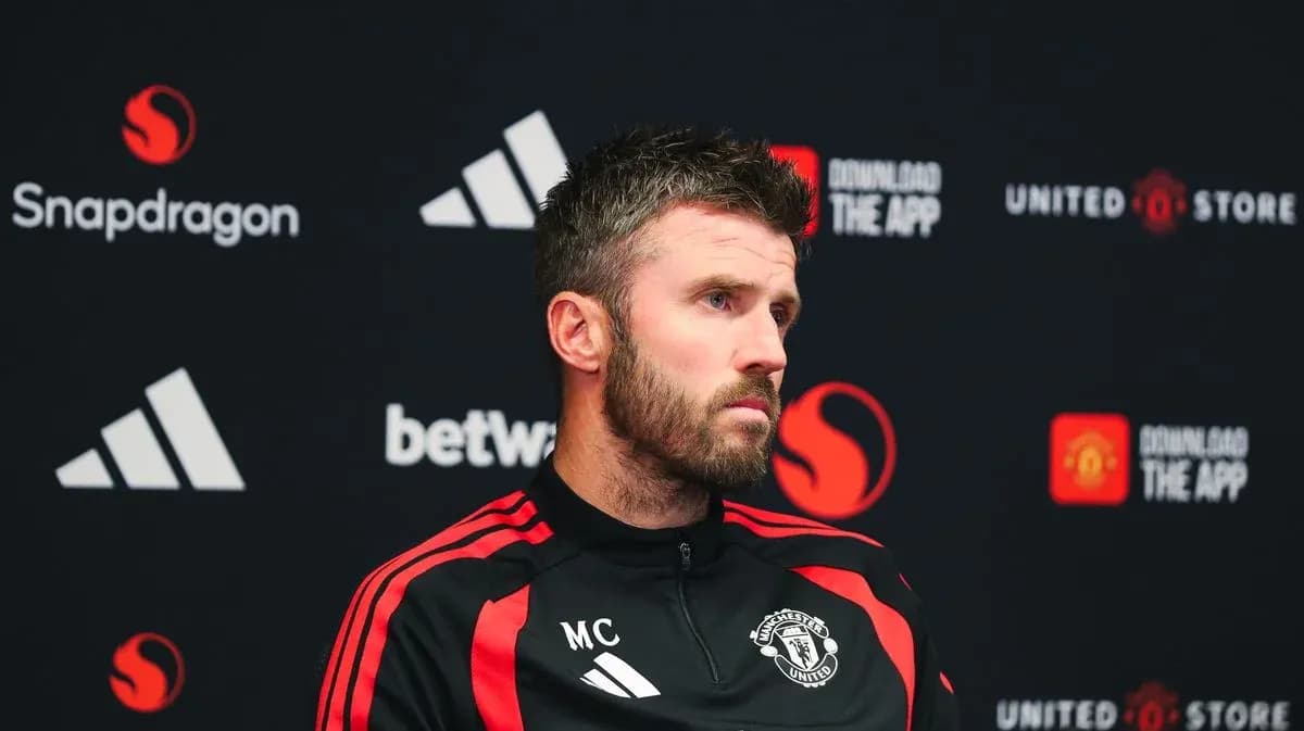 Manager speaking at press conference for Manchester United Manager speaking at press conference for Manchester United