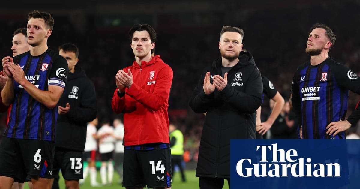Players and staff applauding fans after match Players and staff applauding fans after match