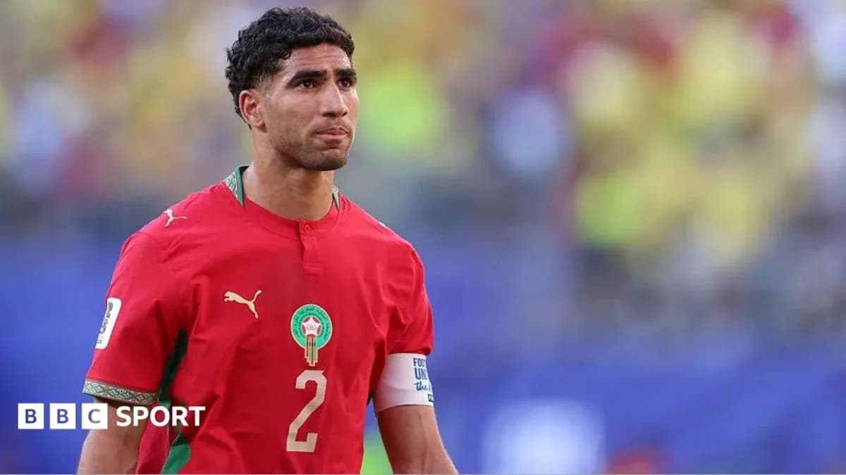 Player wearing Morocco jersey during match Player wearing Morocco jersey during match
