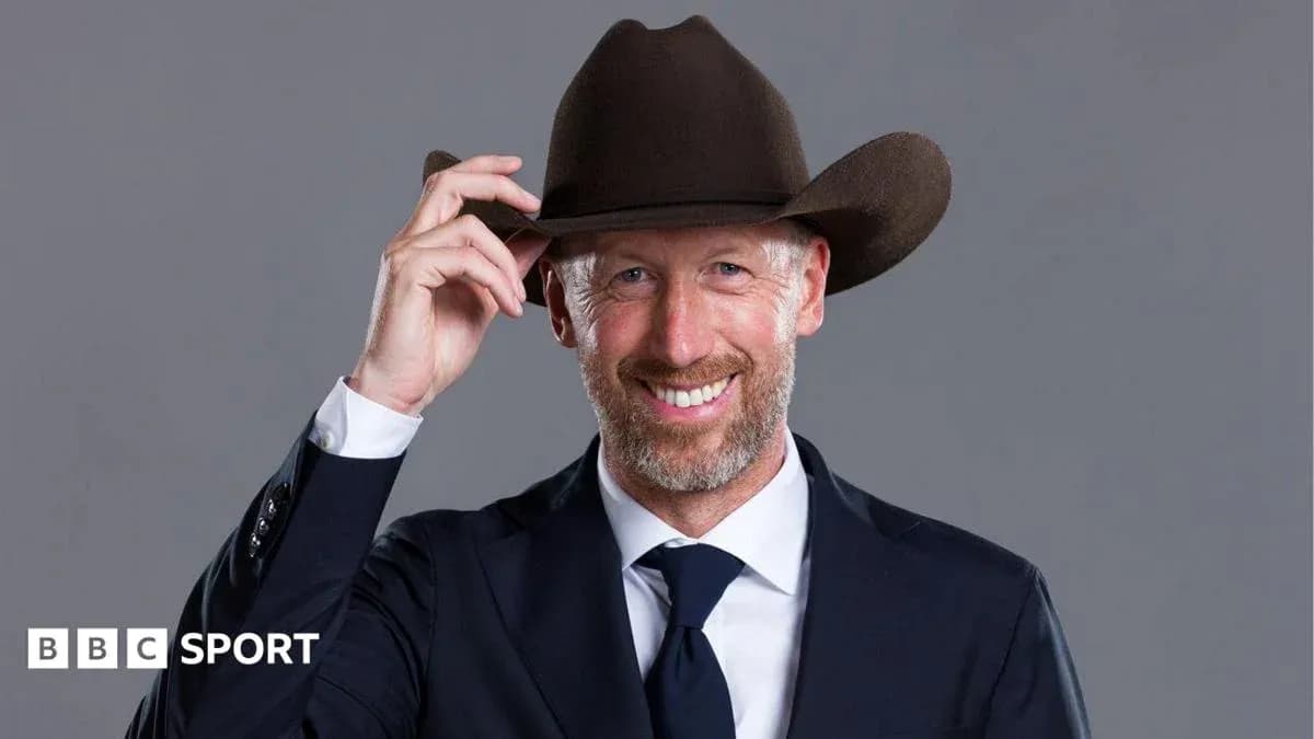 Man in suit tipping brown cowboy hat Man in suit tipping brown cowboy hat