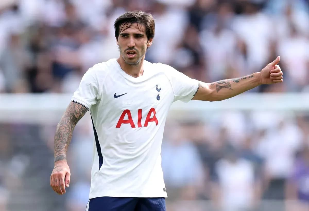 Player gesturing during a match for Tottenham Player gesturing during a match for Tottenham