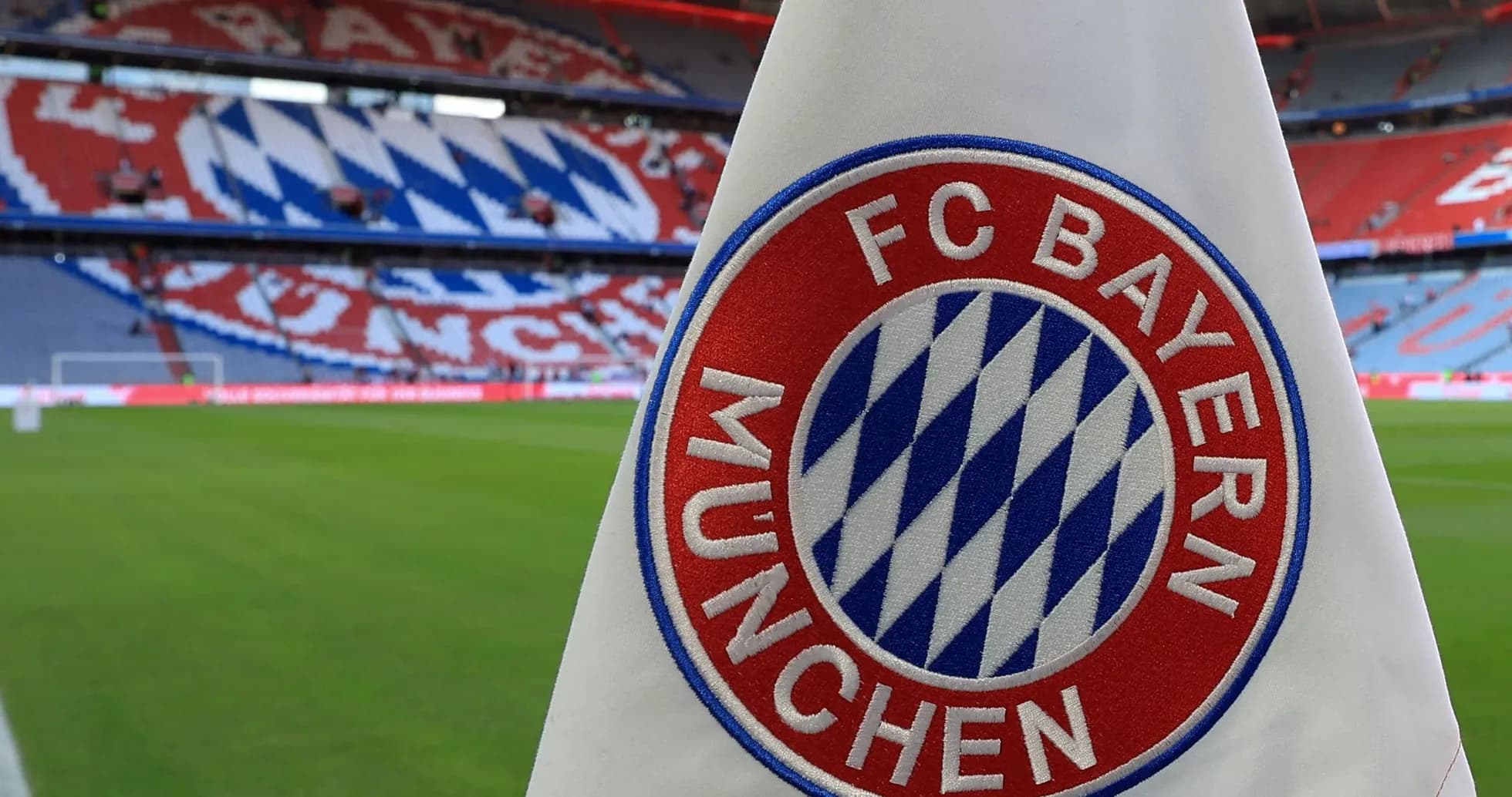 FC Bayern Munich flag in stadium before match FC Bayern Munich flag in stadium before match