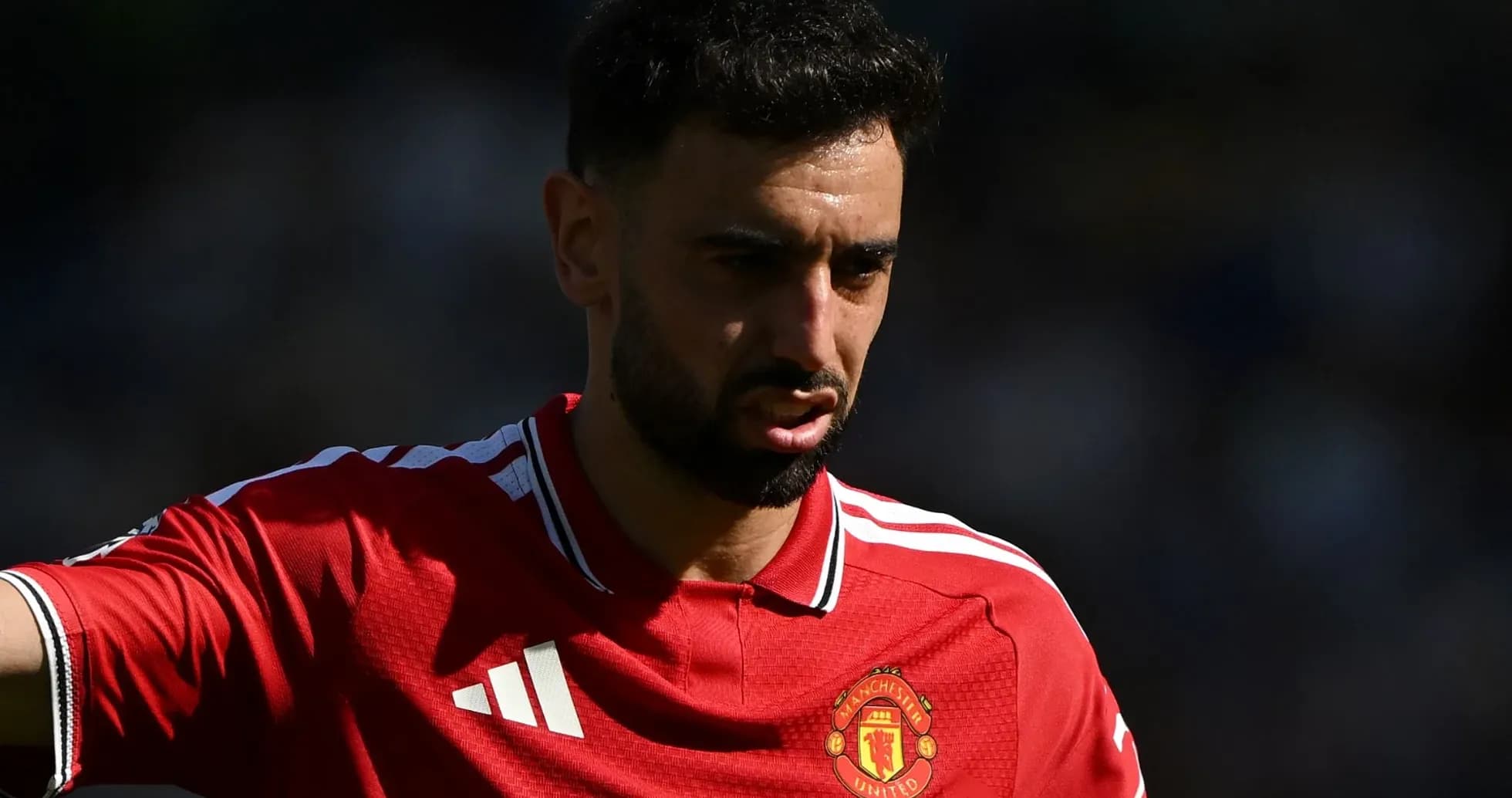 Player in Manchester United jersey during match Player in Manchester United jersey during match