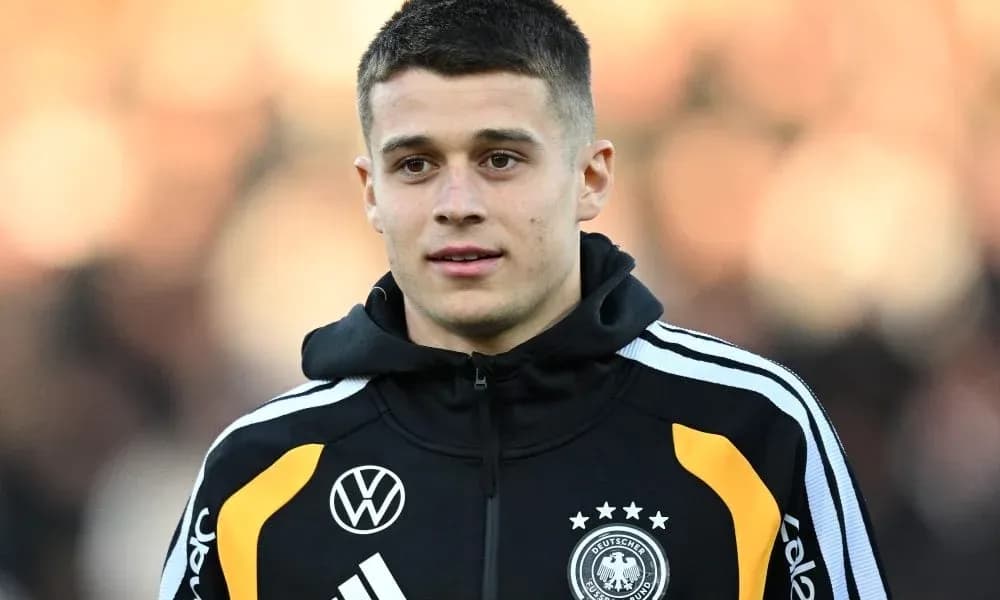 Player in Germany national team training attire Player in Germany national team training attire