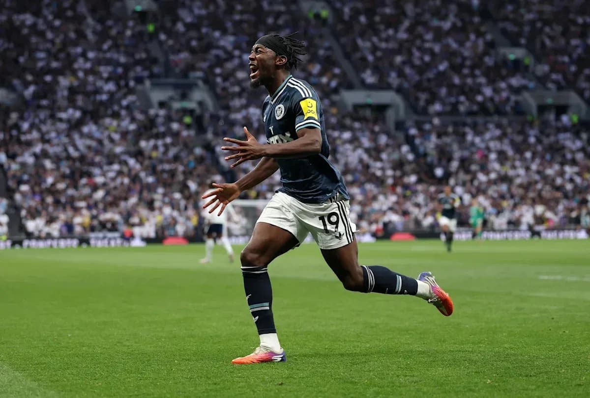 Player celebrating after scoring a goal in match Player celebrating after scoring a goal in match