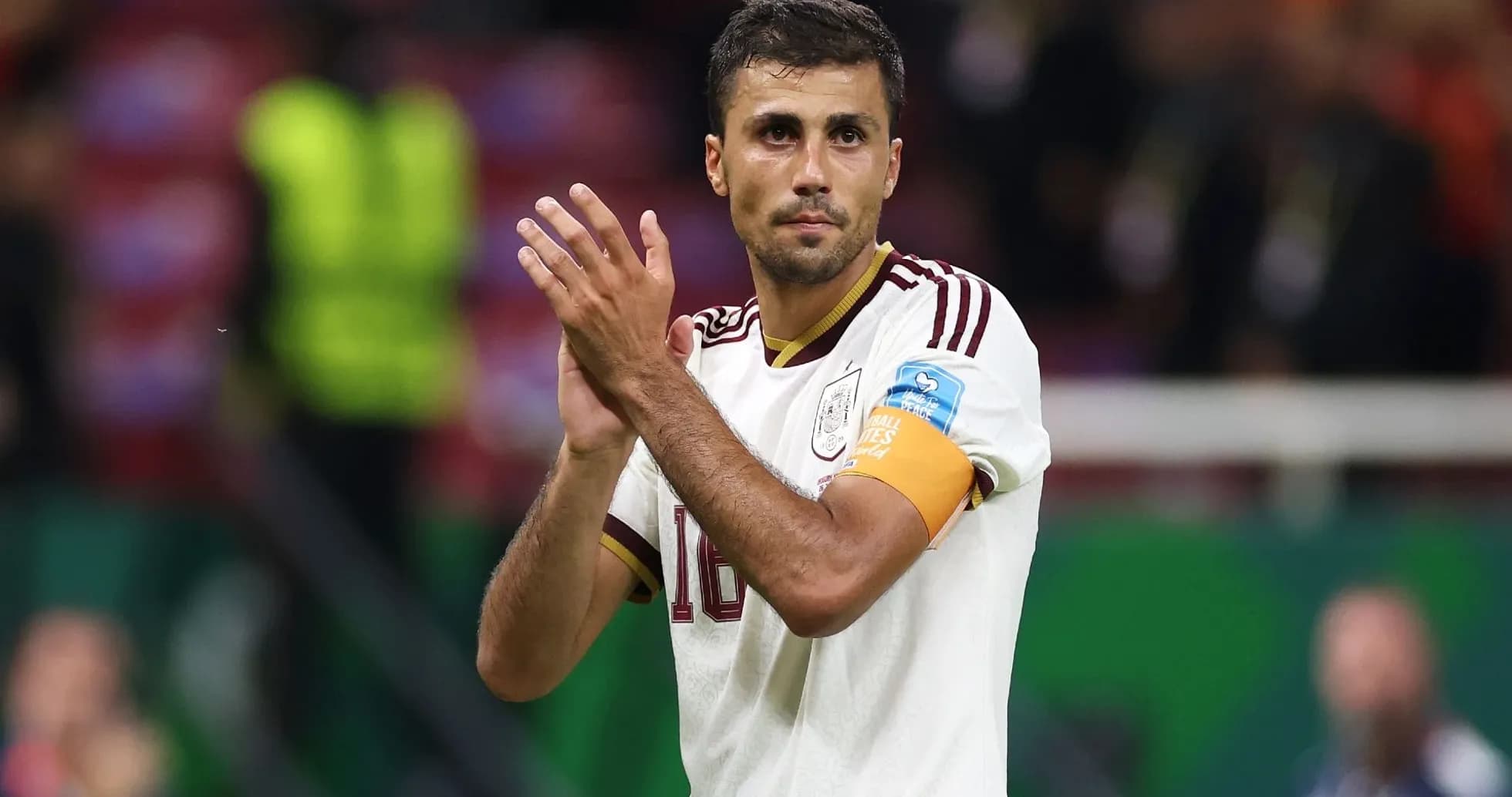 Player applauding fans after a match Player applauding fans after a match